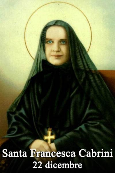 Risultati immagini per Santa Francesca Saverio Cabrini