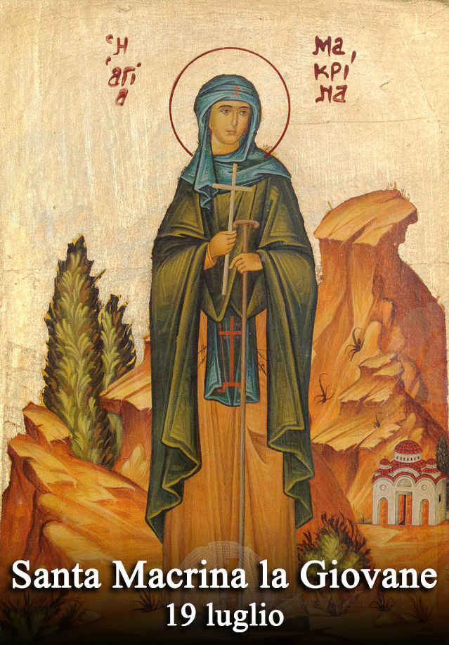 *Un Saint, un Miracle* : Sainte Macrine la Jeune (324-379) : elle est guérie miraculeusement d’une tumeur au sein Santo4816