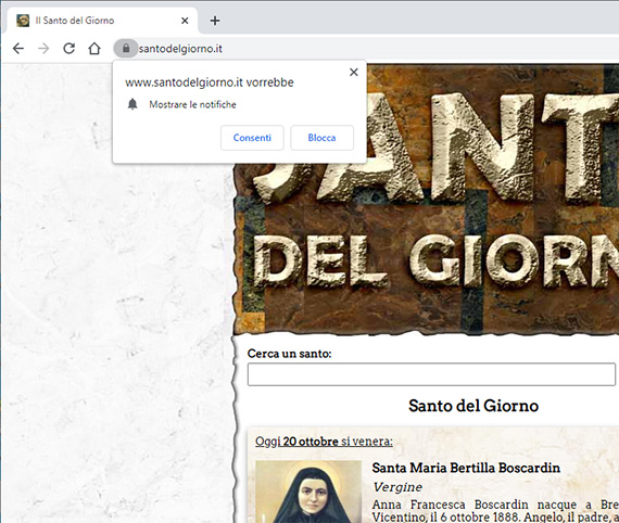 Attiva notifiche chrome