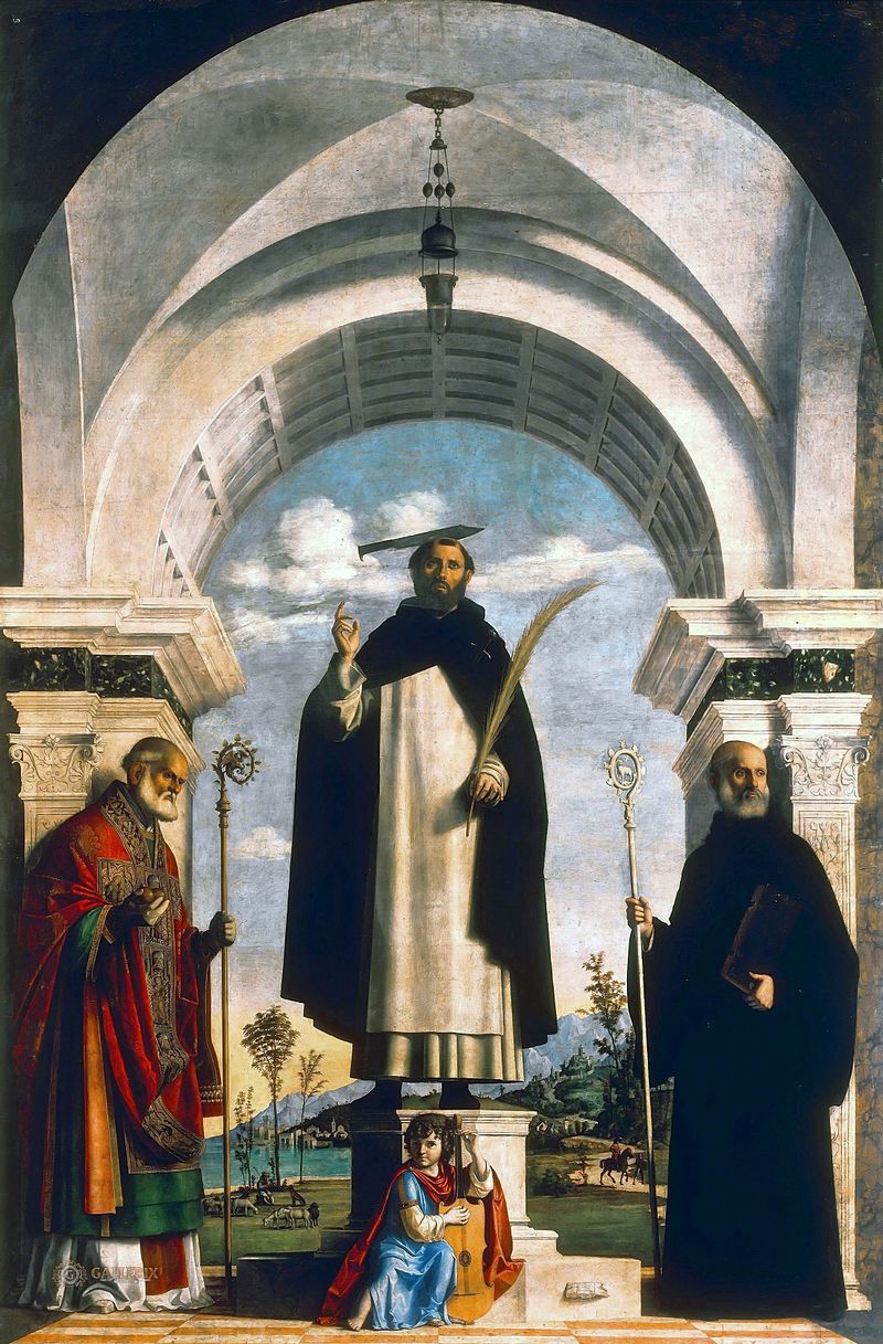 San Pietro martire con i Santi Nicola di Bari e Benedetto