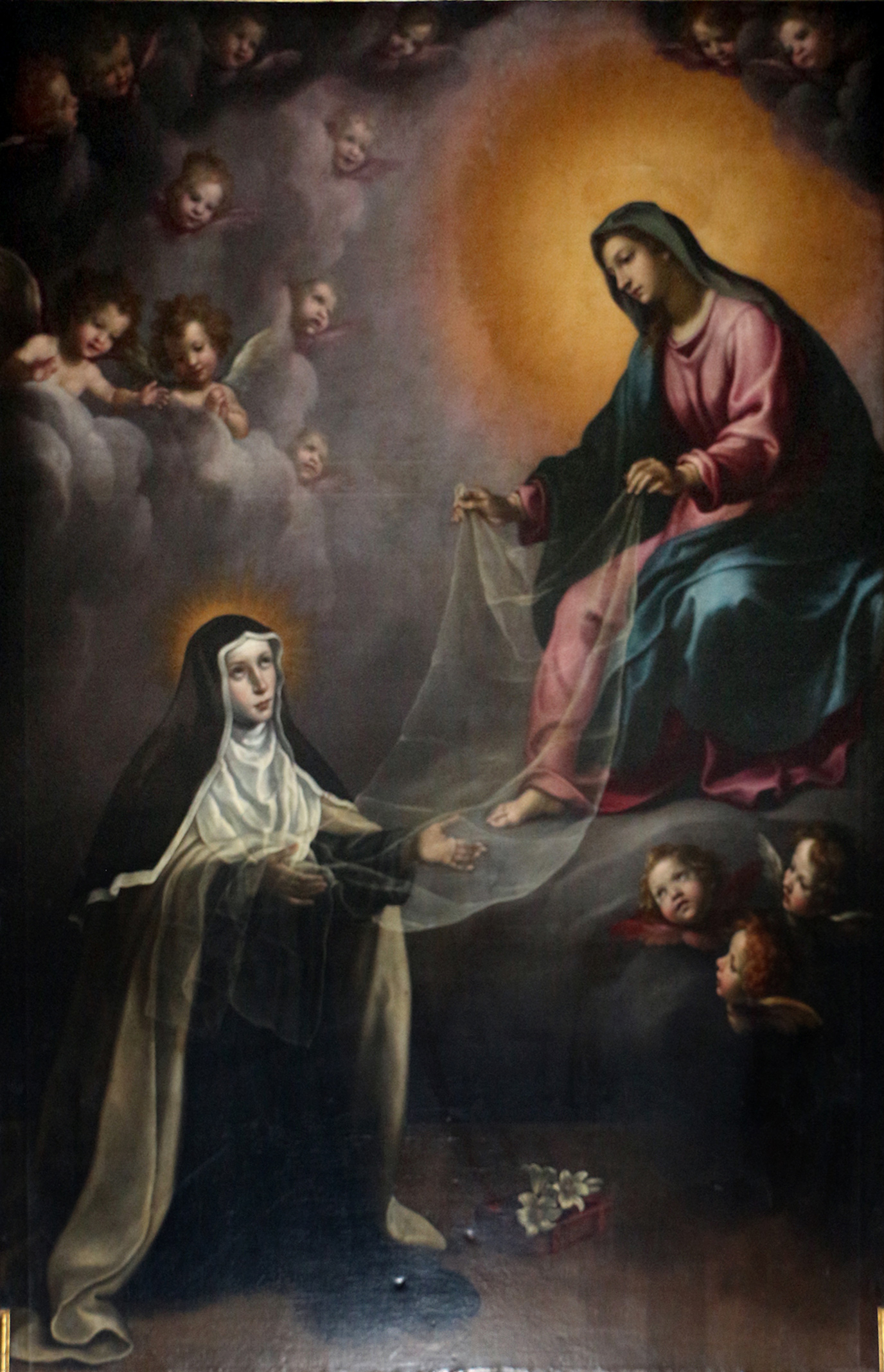 Madonna che dona a Santa Maria Maddalena de' Pazzi il velo della purezza