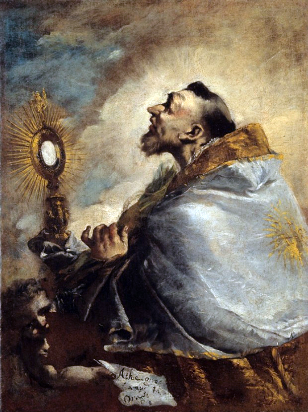 San Norberto in adorazione dell’Eucarestia