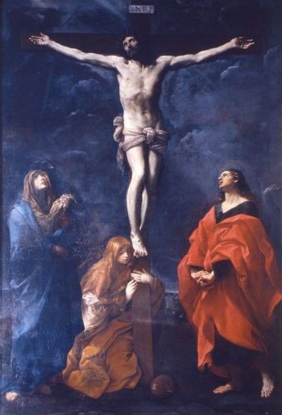 Gesù Cristo Crocifisso, la Vergine Addolorata, Santa Maria Maddalena e San Giovanni