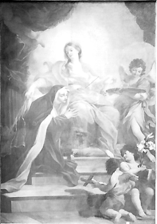 La Vergine copre con un velo S.Maria Maddalena dei Pazzi