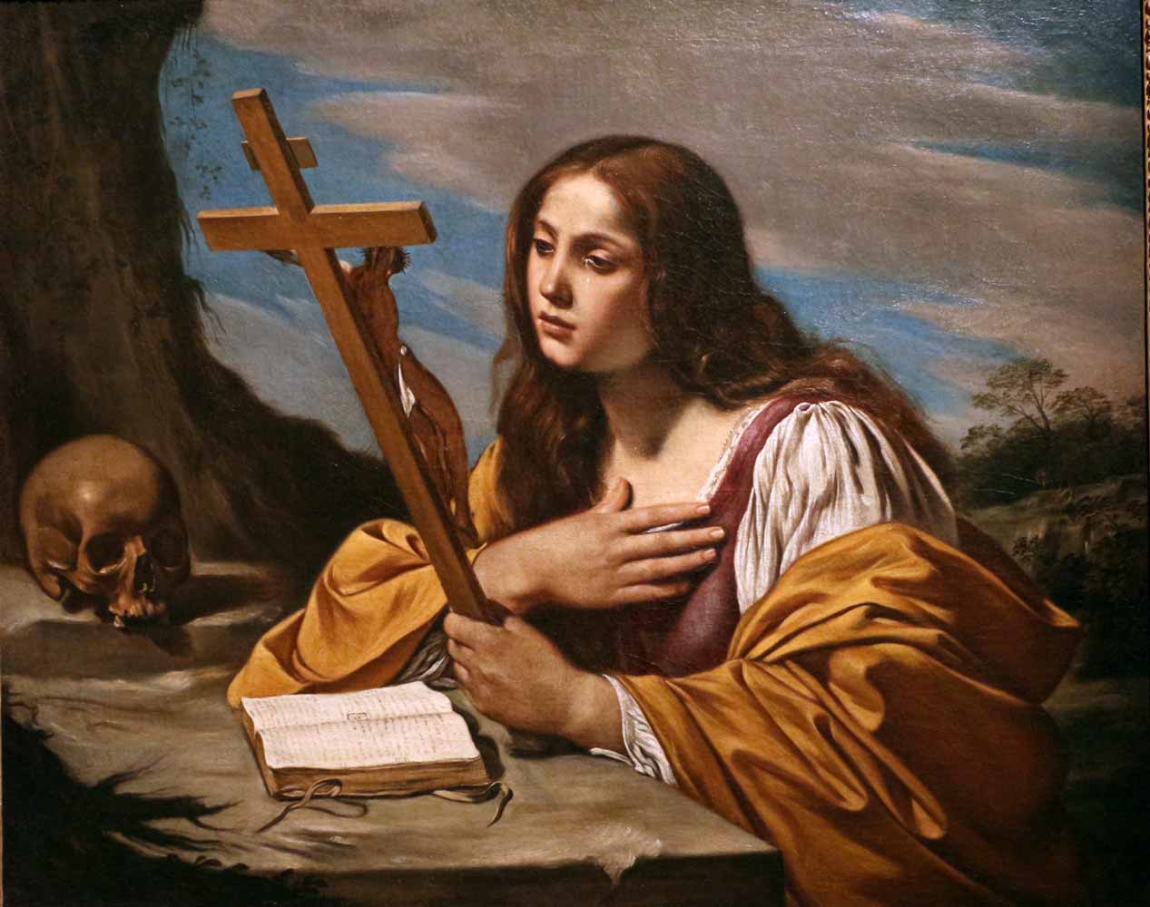 Maddalena in contemplazione del crocifisso