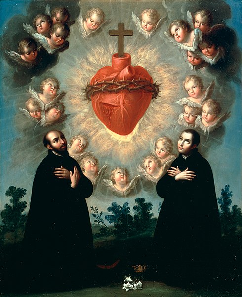 Sacro Cuore di Gesù con Sant'Ingazio di Loyola e San Luigi Gonzaga