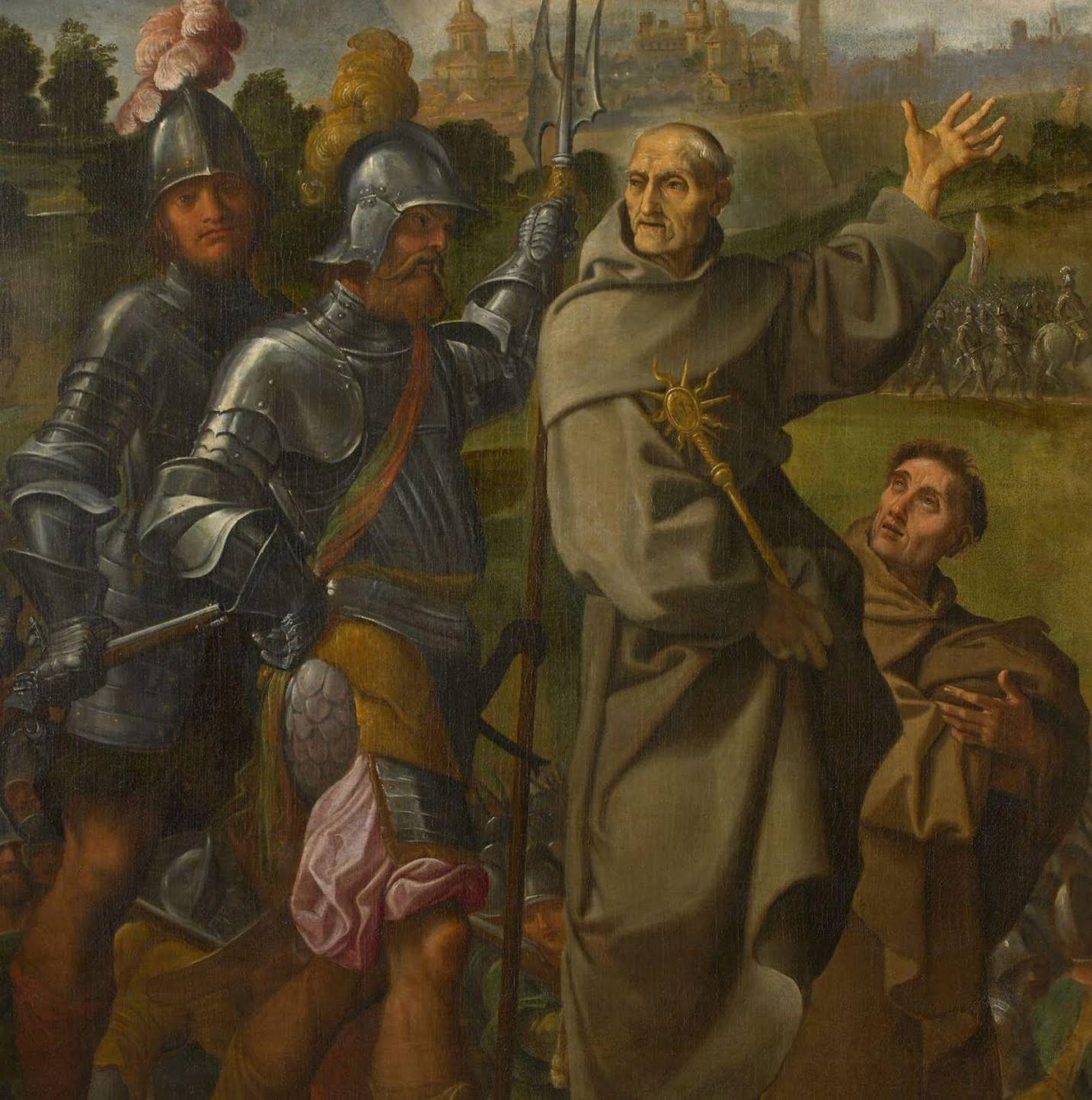 San Bernardino da Siena che salva Carpi da un esercito nemico