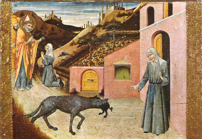 San Biagio ordina al lupo di riportare il maialino alla vedova