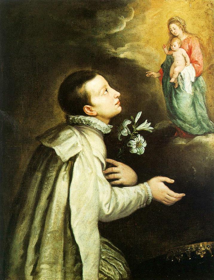  S. Luigi Gonzaga venera la Vergine col Bambino