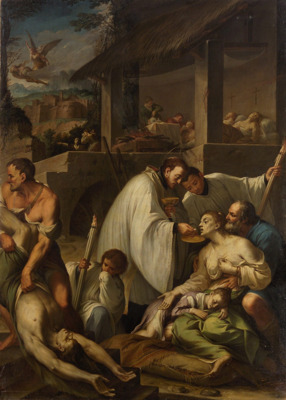San Luigi dei Gonzaga con gli appestati