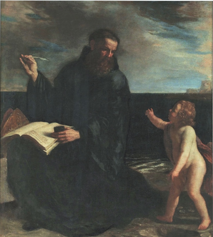 Sant'Agostino e il bambino sulla spiaggia