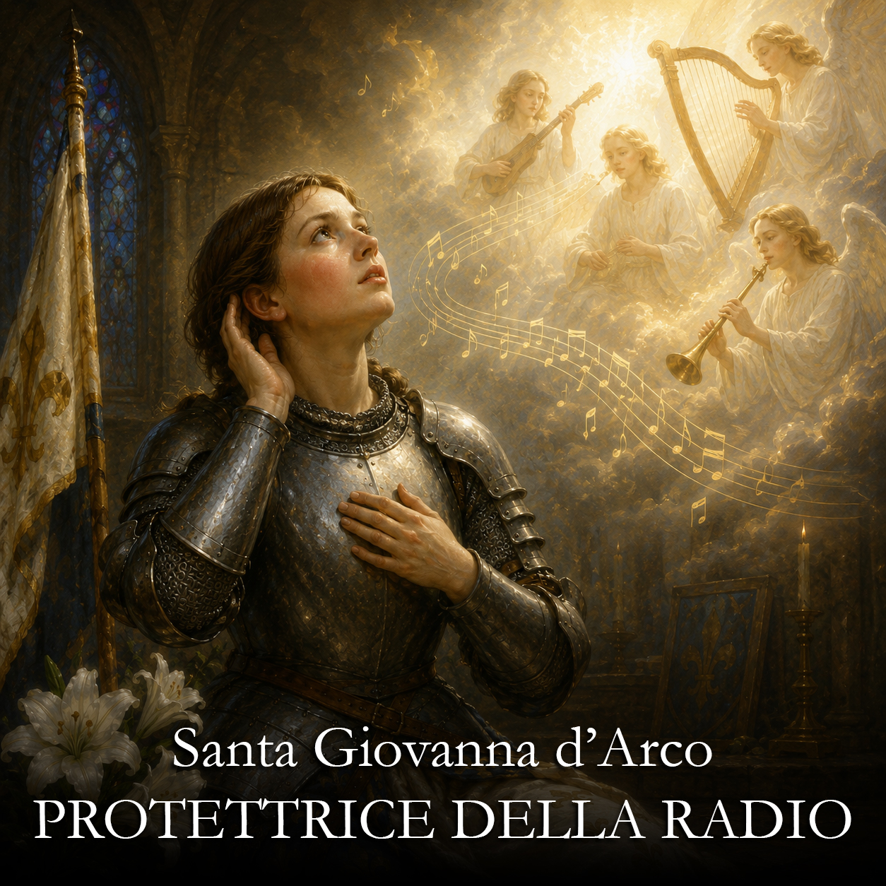 Santa Giovanna d'Arco sente voci celestiali