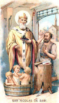 San Nicola e i tre bambini