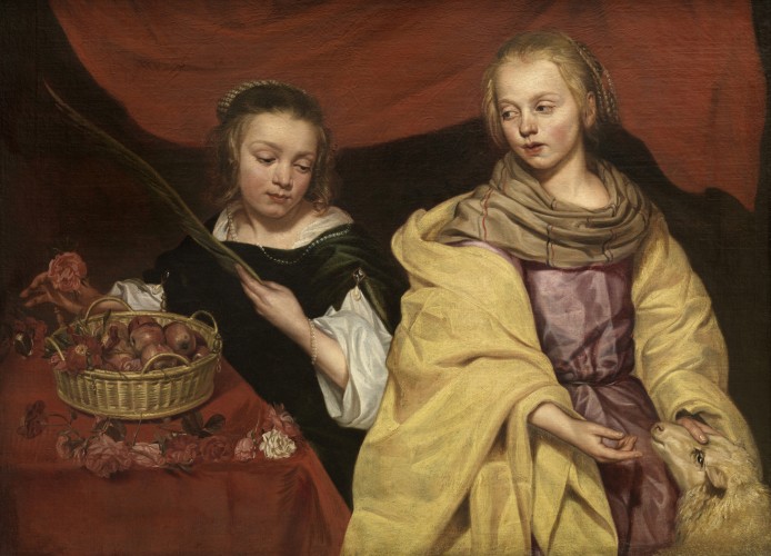  Two Girls as Saint Agnes and Saint Dorothea