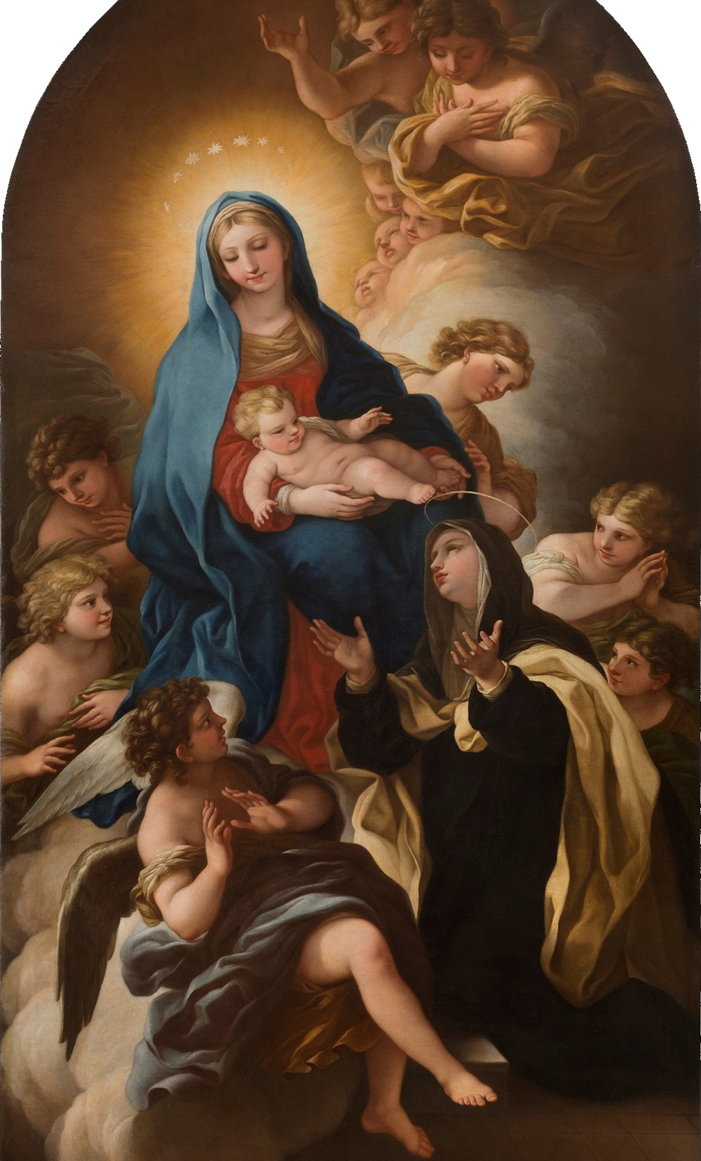 La Vergine presenta il Bambino Gesù a Santa Maria Maddalena de' Pazzi