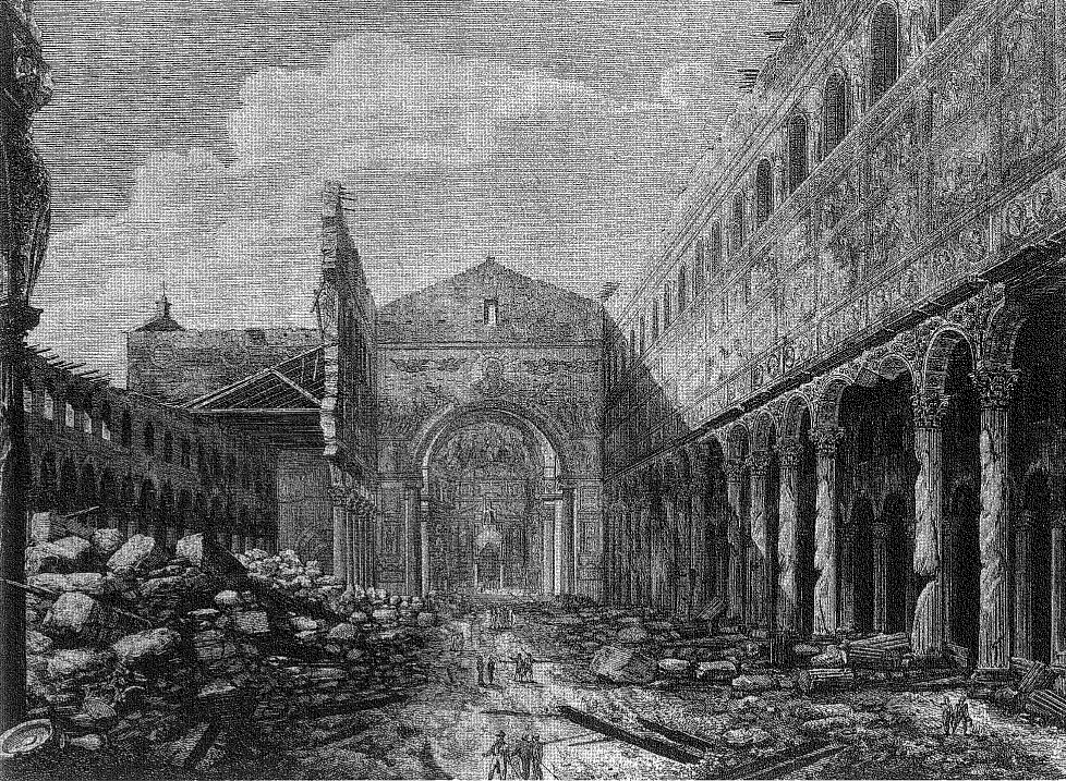 Basilica di San Paolo dopo l'incendio