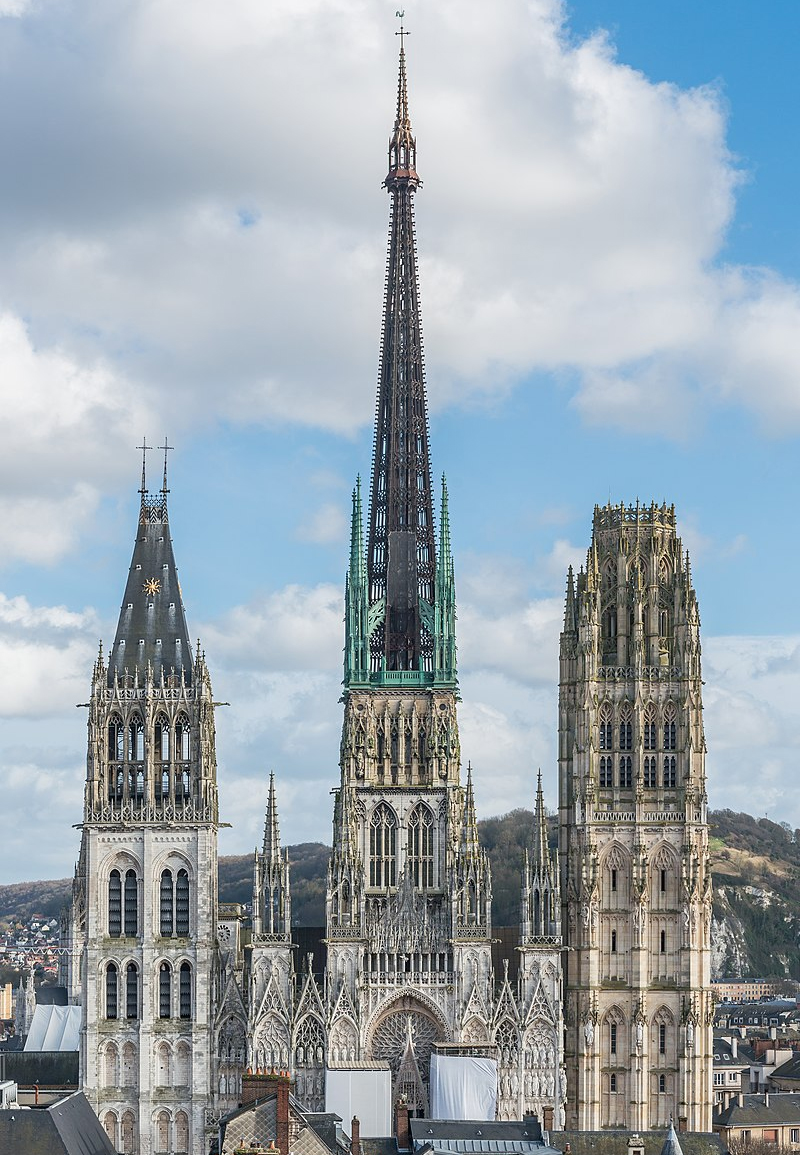Cattedrale di Notre-Dame Rouen Esterno