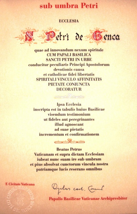 Documento Sub Umbra Petri